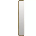 Miroir mural pleine longueur de 47 x 8 pouces avec cadre en métal doré antique