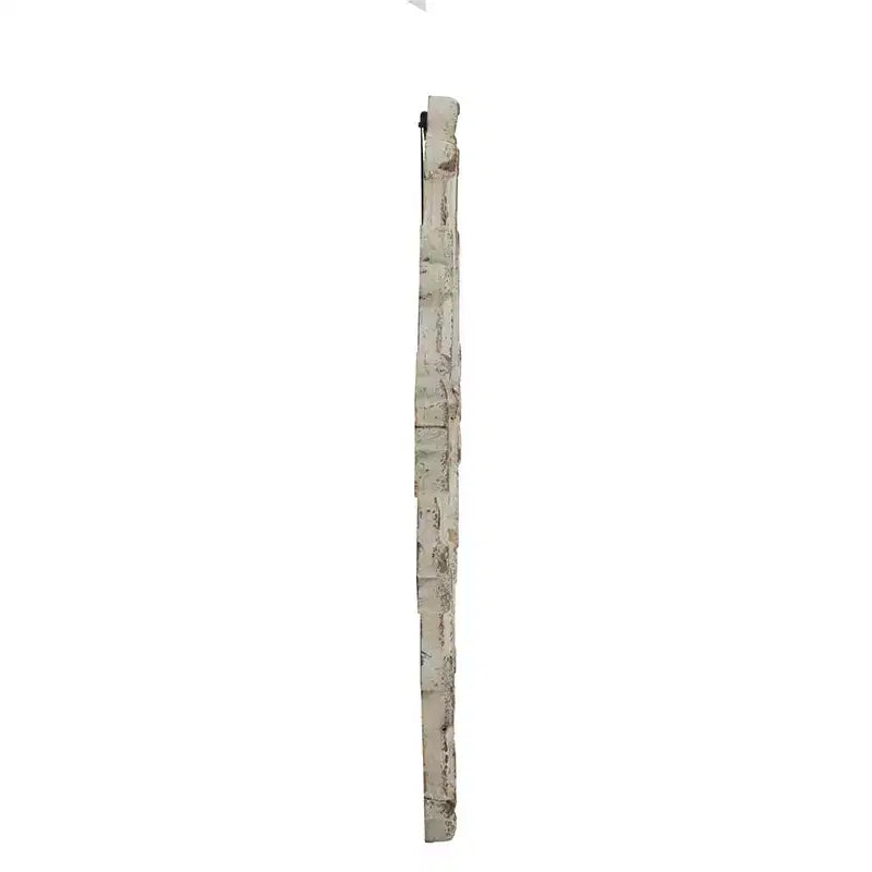 Miroir mural décoratif blanc de 30 x 23,5 pouces avec motifs de volutes