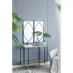 Miroir mural rectangulaire de 32 pouces avec cadre noir