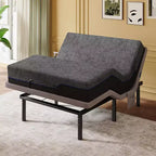 Cadre de lit ajustable Queen size, dégagement zéro et mode zéro gravité, lit électrique avec inclinaison tête et pieds, 4 ports USB et télécommande sans fil