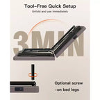 Cadre de lit ajustable Queen size, dégagement zéro et mode zéro gravité, lit électrique avec inclinaison tête et pieds, 4 ports USB et télécommande sans fil