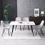 Table de buffet de style moderne du milieu du siècle de 158,5 cm avec 3 tiroirs et 2 étagères, meuble TV avec cadre en fer pour cuisine, salle à manger, salon