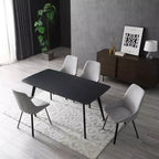 Table de buffet de style moderne du milieu du siècle de 158,5 cm avec 3 tiroirs et 2 étagères, meuble TV avec cadre en fer pour cuisine, salle à manger, salon