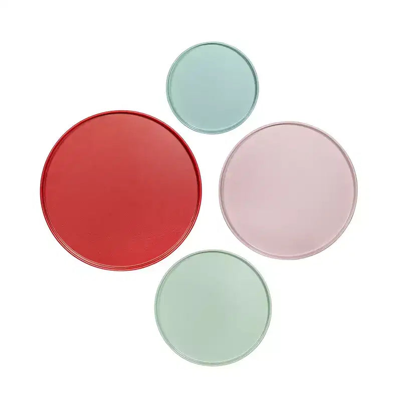 Ensemble de 4 supports à plantes gigognes multicolores à cadre métallique