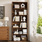 Bibliothèque à 6 étagères ouvertes Celebalcony, étagères de rangement autoportantes de 180 cm de haut pour bureau à domicile, salon