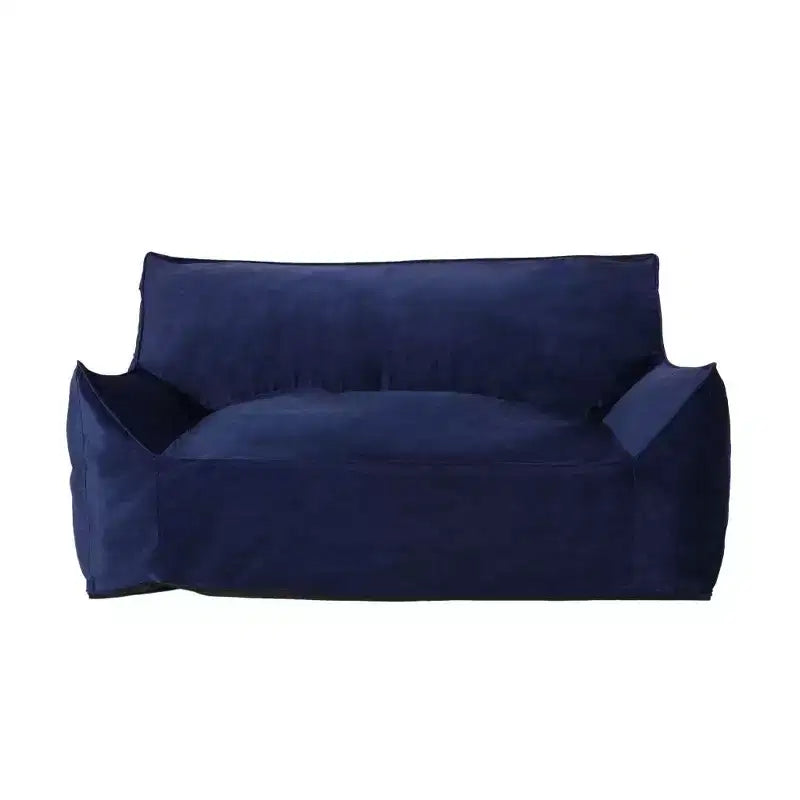 Okak 2-Seater Velvet Bean Bag Chair,Oversized Lounger Beanbag Chair Sofa with Armrests & Removable Cover,Floor Sofa for Living Room Bedroom