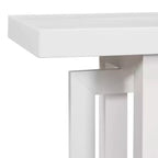 TUYOHW 59.1 Console moderne avec pieds en pin, table d'entrée en placage de pin, table de canapé géométrique imbriquée pour salon, couloir, entrée