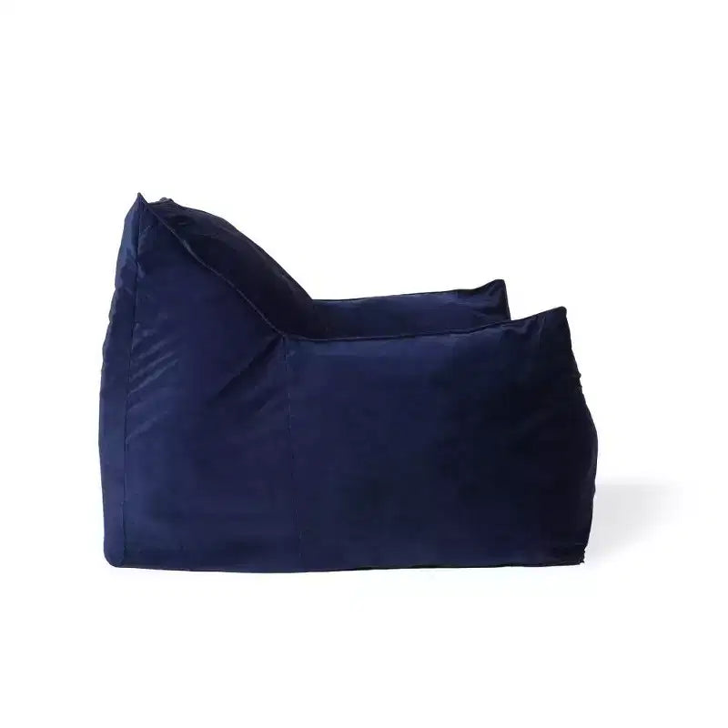 Fauteuil poire Okak en velours avec housse amovible, chaise longue moderne avec accoudoirs et fermeture éclair sécurisée pour enfants, canapé de sol pour salon et chambre