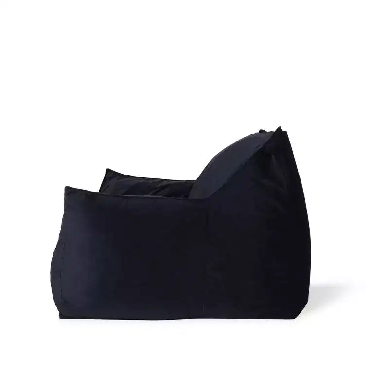 Fauteuil poire Okak en velours avec housse amovible, chaise longue moderne avec accoudoirs et fermeture éclair sécurisée pour enfants, canapé de sol pour salon et chambre