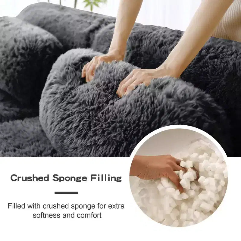 Canapé en U sans accoudoirs, éponge haute densité 32D, fond antidérapant, avec méridienne, combinaison libre, emballage sous vide, assise profonde pour chambre/bureau/salle de cinéma maison