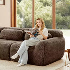 Canapé en U sans accoudoirs, éponge haute densité 32D, fond antidérapant, avec méridienne, combinaison libre, emballage sous vide, assise profonde pour chambre/bureau/salle de cinéma maison