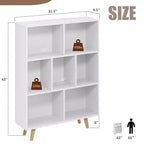 Étagère à 3 niveaux Celebalcony avec pieds, bibliothèque de rangement rétro en bois, étagères ouvertes autoportantes pour chambre à coucher, salon