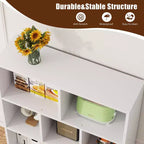 Étagère à 3 niveaux Celebalcony avec pieds, bibliothèque de rangement rétro en bois, étagères ouvertes autoportantes pour chambre à coucher, salon