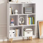 Étagère à 3 niveaux Celebalcony avec pieds, bibliothèque de rangement rétro en bois, étagères ouvertes autoportantes pour chambre à coucher, salon