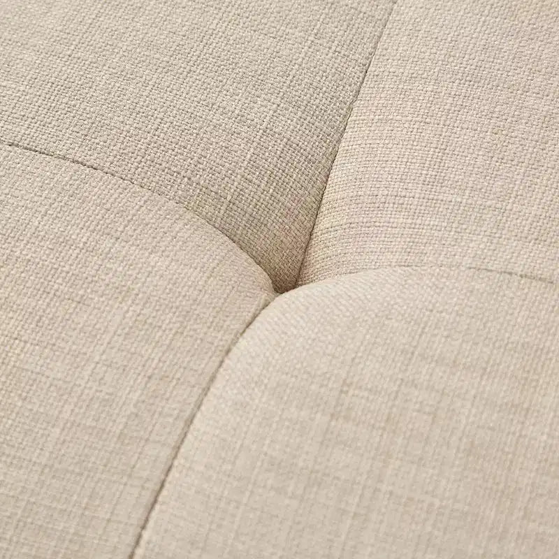 Fauteuil d'appoint moderne du milieu du siècle, fauteuil club capitonné en lin avec cadre en bois, fauteuil de lecture bleu pour salon et chambre