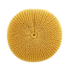 TUYOHW 20 Pouf rond moderne avec design tricoté Petit pouf coussin de sol Repose-pieds pour salon, chambre, entrée