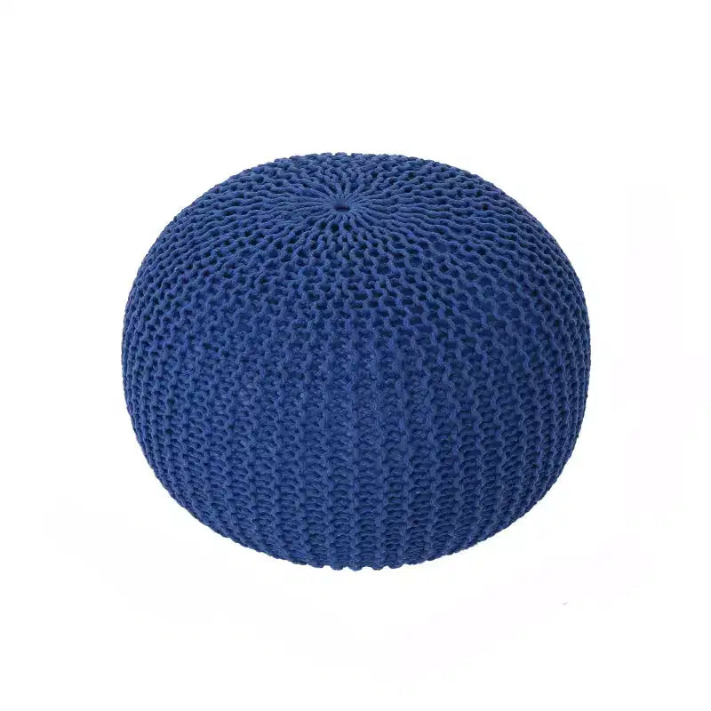 TUYOHW 20 Pouf rond moderne avec design tricoté Petit pouf coussin de sol Repose-pieds pour salon, chambre, entrée