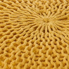 TUYOHW 20 Pouf rond moderne avec design tricoté Petit pouf coussin de sol Repose-pieds pour salon, chambre, entrée