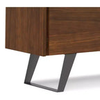 Buffet moderne industriel rectangulaire Mitchell de 152,4 x 43,18 cm en placage de noyer