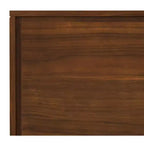 Buffet moderne industriel rectangulaire Mitchell de 152,4 x 43,18 cm en placage de noyer