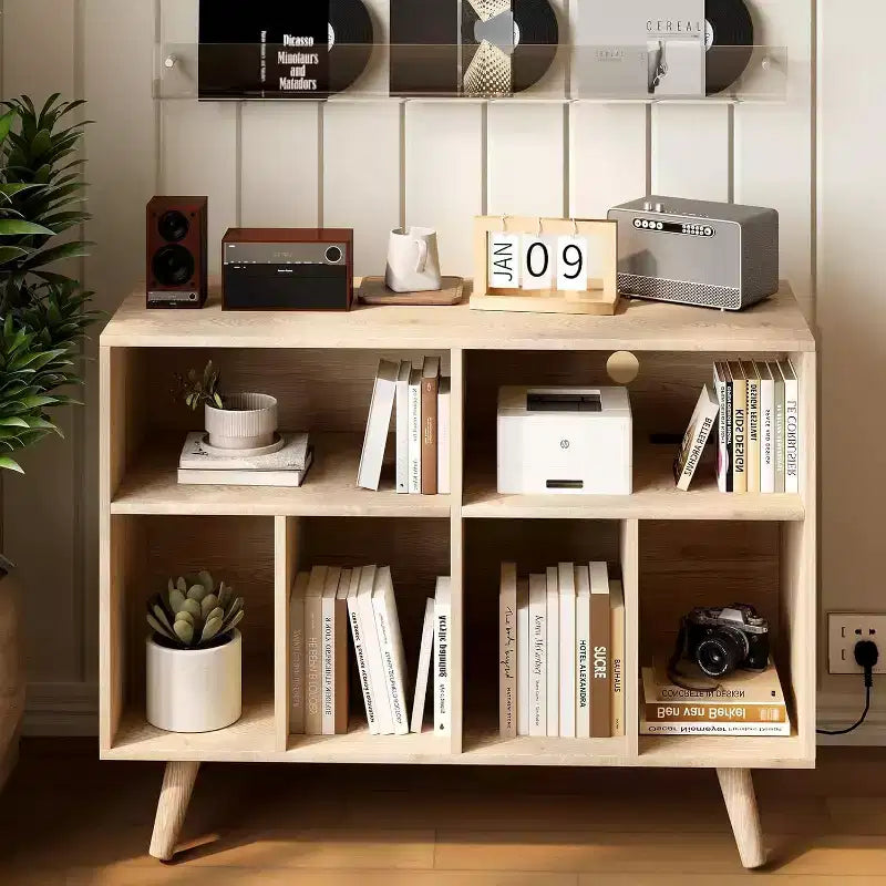 Meuble de rangement pour platine vinyle, grand format, en bois, avec prise de courant, étagère pour platine vinyle pouvant contenir 350 albums, pour salon