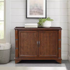 Cabinet Console Table with Storage, Wooden Sofa Table Storage Cabinet with Adjustable Storage Shelf, Retro Entryway Table for Entryway