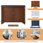 Meuble console avec rangement, meuble de rangement en bois pour canapé avec étagère de rangement réglable, table d'entrée rétro pour couloir.