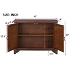 Meuble console avec rangement, meuble de rangement en bois pour canapé avec étagère de rangement réglable, table d'entrée rétro pour couloir.