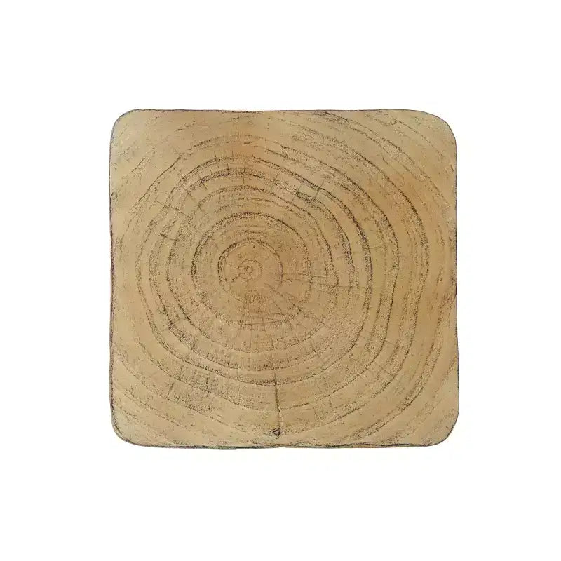 Table d'appoint spirale moderne avec centre creux, table basse en oxyde de magnésium texturée effet bois pour salon ou chambre à coucher