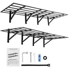 2-Pack 2x6ft Garage Shelving, Wall Shelf Garage Storage Rack Floating Shelves, Loads 1600 Lbs, Sturdy Shelf for Wall Storage