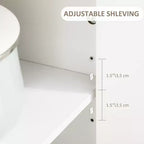 Îlot de cuisine FAMYYT en bois naturel blanc de 45,7 cm avec 1 armoire de rangement, 1 tiroir et 4 roulettes verrouillables