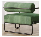 Fauteuil d'appoint en velours côtelé TUYOHW, fauteuil paresseux avec cadre en fer, dossier et accoudoirs intégrés, pieds antidérapants, chaise de loisirs pour balcon, salon