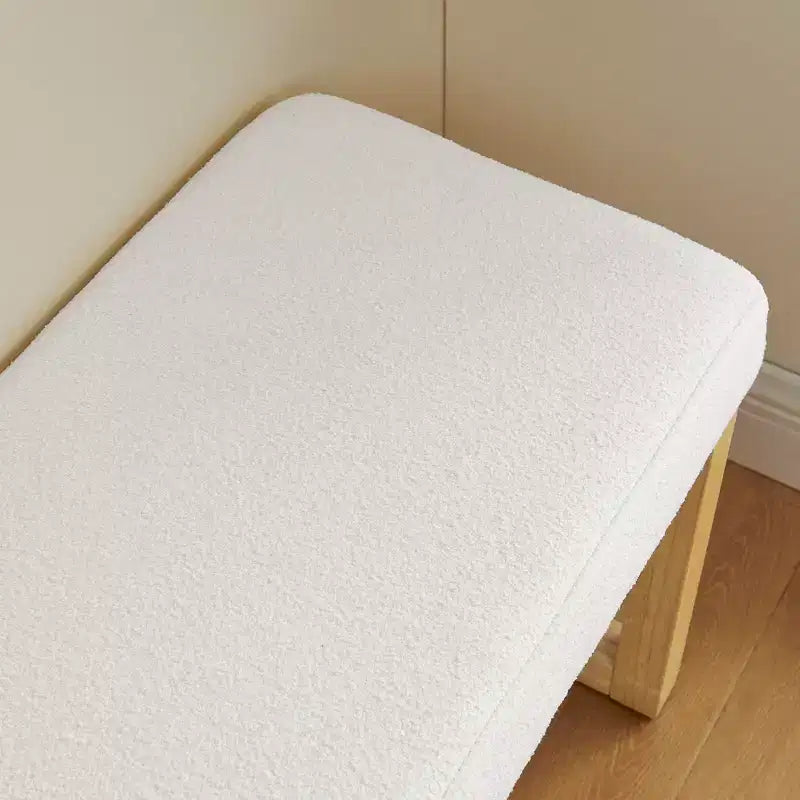 TUYOHW Pouf de rangement moderne, banc à chaussures d'entrée minimaliste en bois massif, tabouret d'appoint rembourré doux pour chambre à coucher, salon