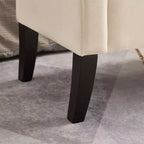 Banc de rangement en velours TUYOHW 51,5 avec accoudoirs incurvés, ottoman capitonné pour bout de lit avec pieds en bois massif pour chambre à coucher, salon, entrée
