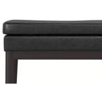 Banc ottoman mi-siècle Bragg de 114 cm de large en similicuir végétalien