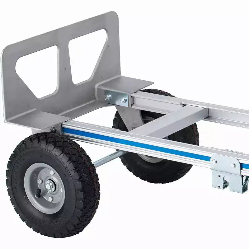 Diable et chariot pliant 2-en-1 COZONY avec capacité de 360 kg | Diable convertible tout-terrain à roues en caoutchouc pour entrepôt et usage domestique