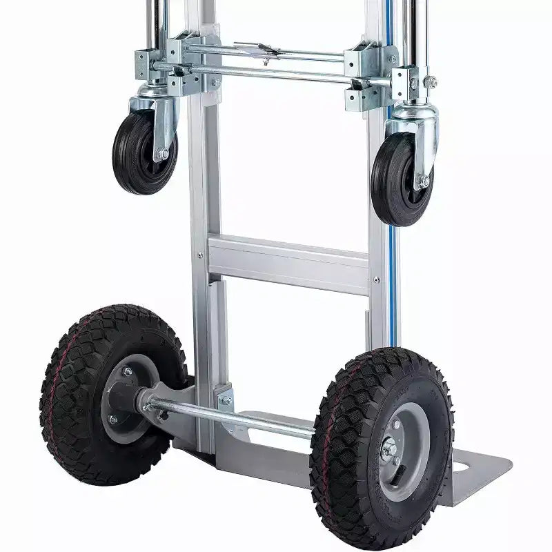 Diable et chariot pliant 2-en-1 COZONY avec capacité de 360 kg | Diable convertible tout-terrain à roues en caoutchouc pour entrepôt et usage domestique