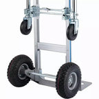 Diable et chariot pliant 2-en-1 COZONY avec capacité de 360 kg | Diable convertible tout-terrain à roues en caoutchouc pour entrepôt et usage domestique