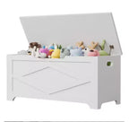 Pouf de rangement à pieds irréguliers, MDF, motif losanges,