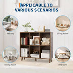 Étagère à livres cube en bois, bibliothèque ouverte autoportante, meuble de rangement au sol, organisateur de rangement ouvert pour salon, bureau, salle d'étude