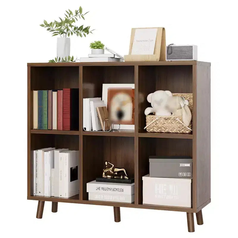 Étagère à livres cube en bois, bibliothèque ouverte autoportante, meuble de rangement au sol, organisateur de rangement ouvert pour salon, bureau, salle d'étude