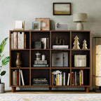 Étagère à livres cube en bois, bibliothèque ouverte autoportante, meuble de rangement au sol, organisateur de rangement ouvert pour salon, bureau, salle d'étude