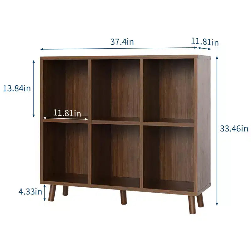 Étagère à livres cube en bois, bibliothèque ouverte autoportante, meuble de rangement au sol, organisateur de rangement ouvert pour salon, bureau, salle d'étude