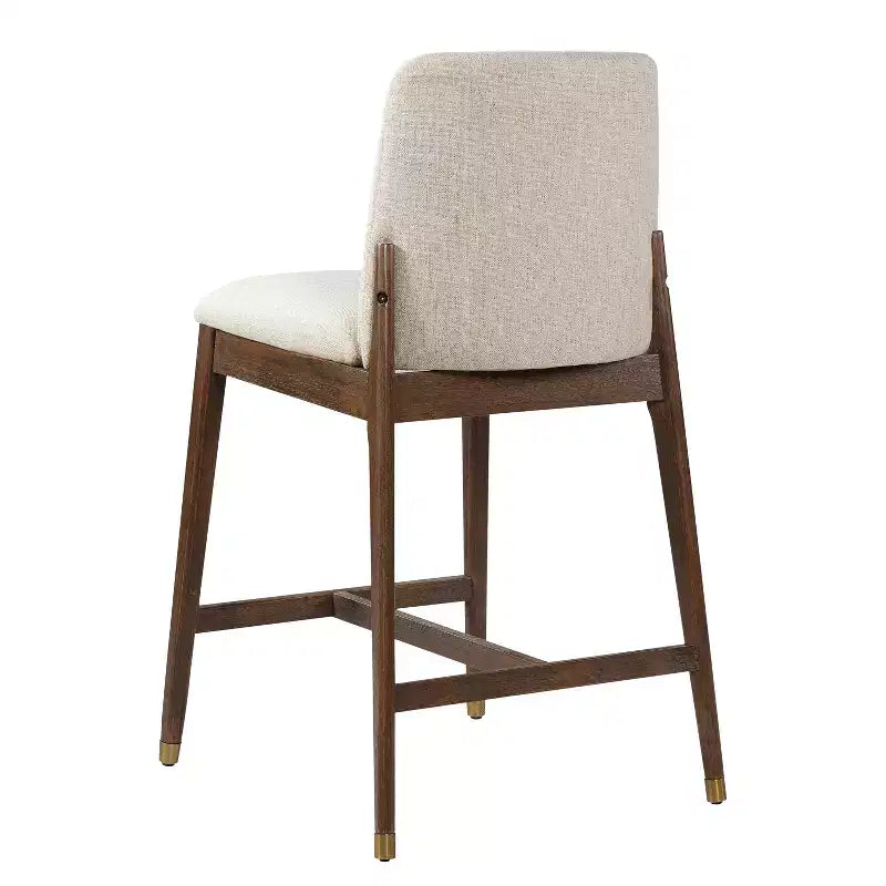 Tabourets de comptoir rembourrés Christopher Knight Home Alexandra Farmhouse en bois d'hévéa avec dossier incurvé (lot de 4)