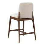 Tabourets de comptoir rembourrés Christopher Knight Home Alexandra Farmhouse en bois d'hévéa avec dossier incurvé (lot de 4)