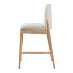 Tabourets de comptoir rembourrés Christopher Knight Home Alexandra Farmhouse en bois d'hévéa avec dossier incurvé (lot de 4)
