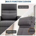 Fauteuil inclinable électrique Acekool pour adultes, canapé simple ergonomique réglable électriquement, fauteuil à bascule surdimensionné avec poches latérales et port de chargement USB