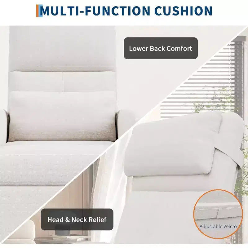 Fauteuil inclinable électrique Acekool pour adultes, canapé simple ergonomique réglable électriquement, fauteuil à bascule surdimensionné avec poches latérales et port de chargement USB