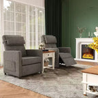 Fauteuil inclinable électrique Acekool pour adultes, canapé simple ergonomique réglable électriquement, fauteuil à bascule surdimensionné avec poches latérales et port de chargement USB