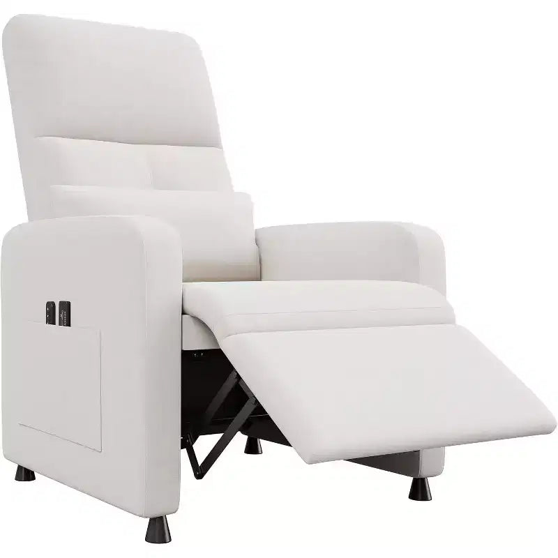 Fauteuil inclinable électrique Acekool pour adultes, canapé simple ergonomique réglable électriquement, fauteuil à bascule surdimensionné avec poches latérales et port de chargement USB